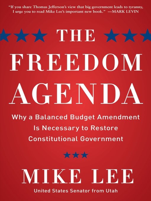 Title details for The Freedom Agenda by Mike Lee - Wait list